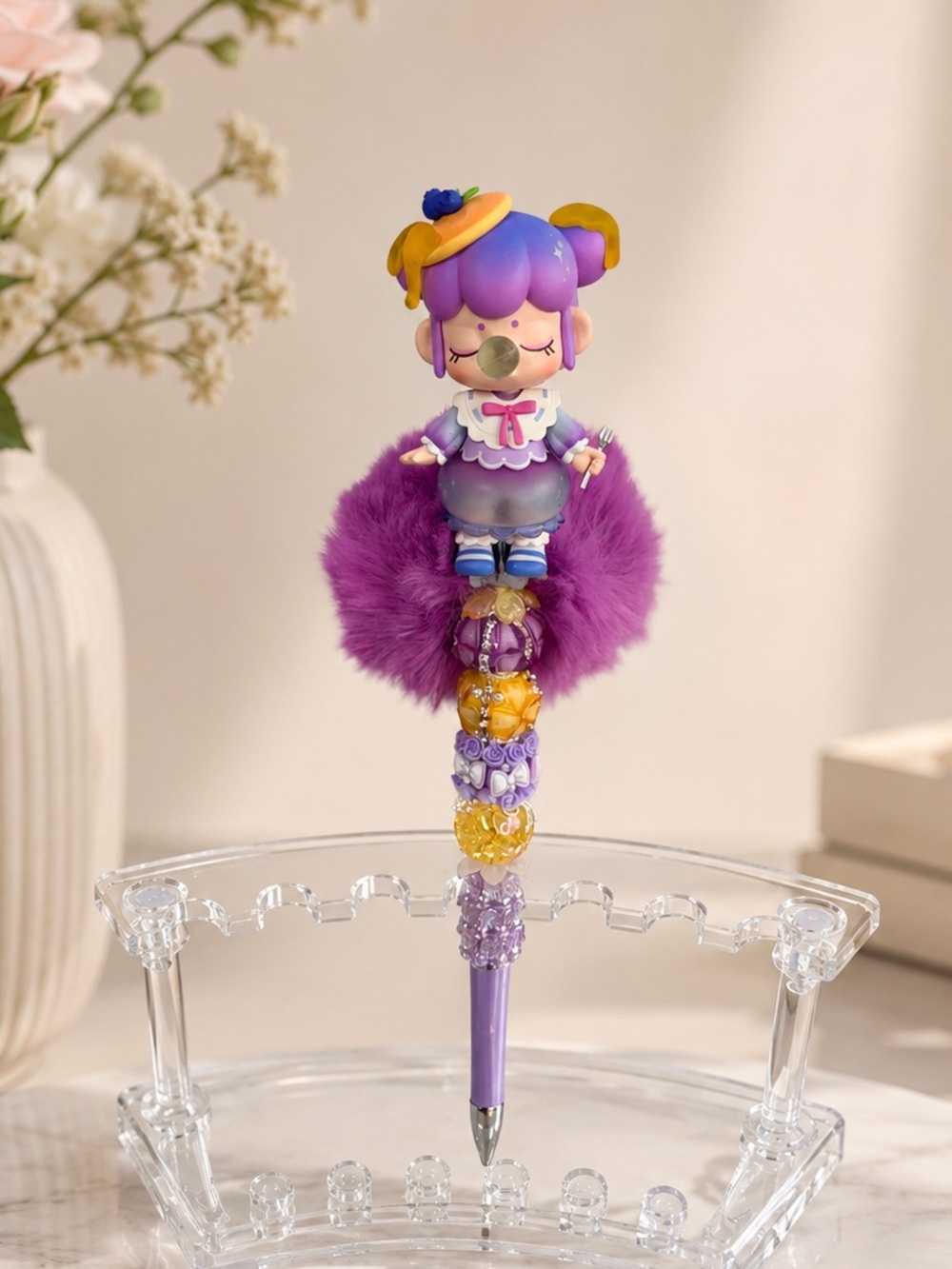 Nanci Tea Time 💠 Custom Pen🫐Blueberry Pie figure🫐